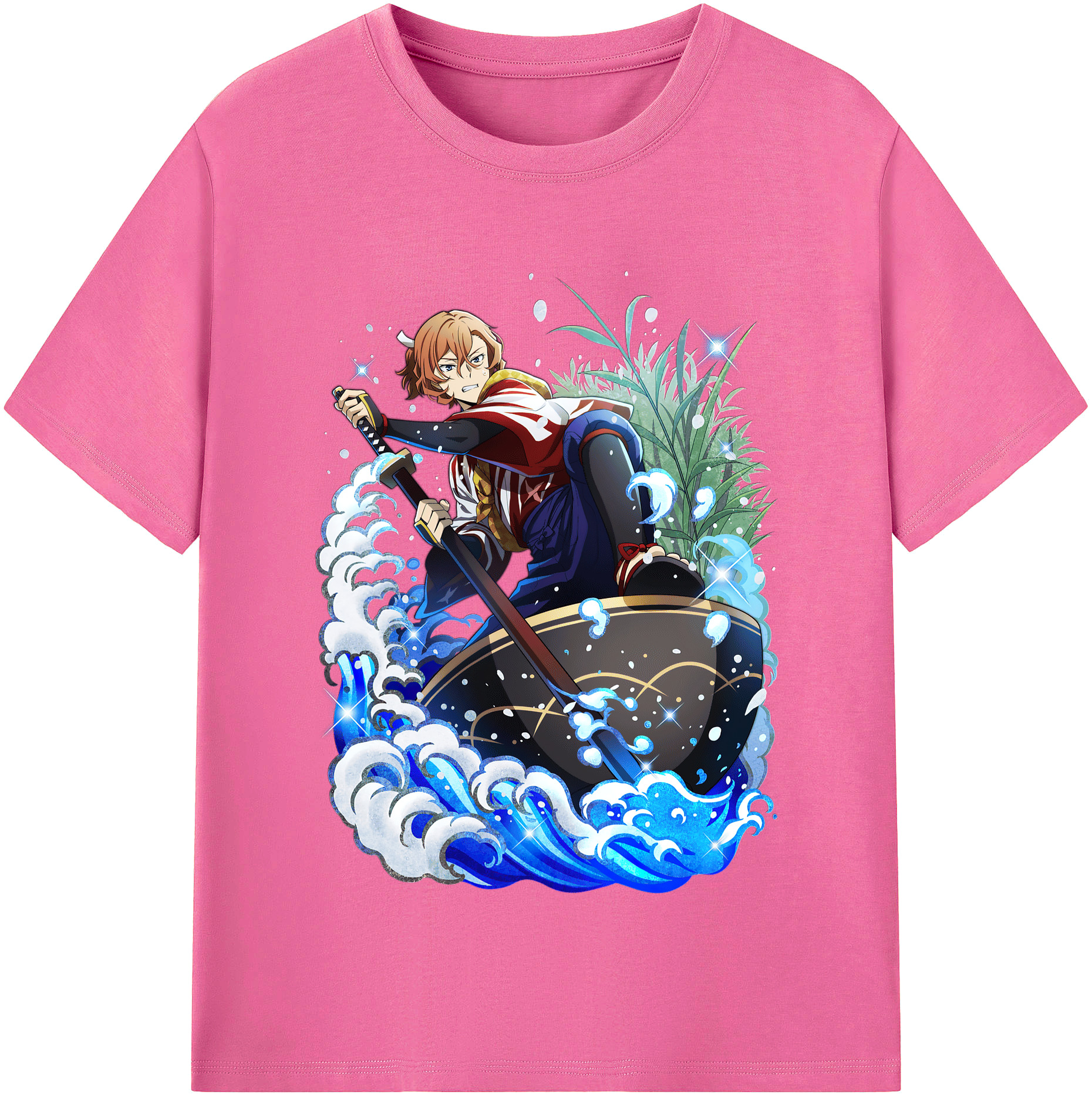 （画像用） 文豪ストレイドッグス Bungo Stray Dogs レディースカジュアルプリントTシャツ（綿100％）